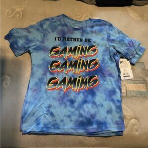 Graphic Tie-Dye “Gaming” Boys T-Shirt Size 6/7 yrs. NWT